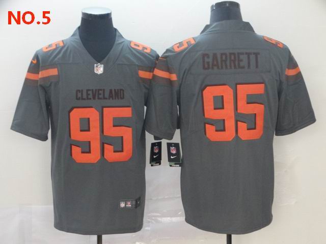 Men's Cleveland Browns #95 Myles Garrett Jesey NO.5;